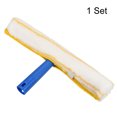 thumbnail image 3 of Uxcell Microfiber Scrubber Cleaning Tool with Blue Handle, Yellow & White, 3 of 5