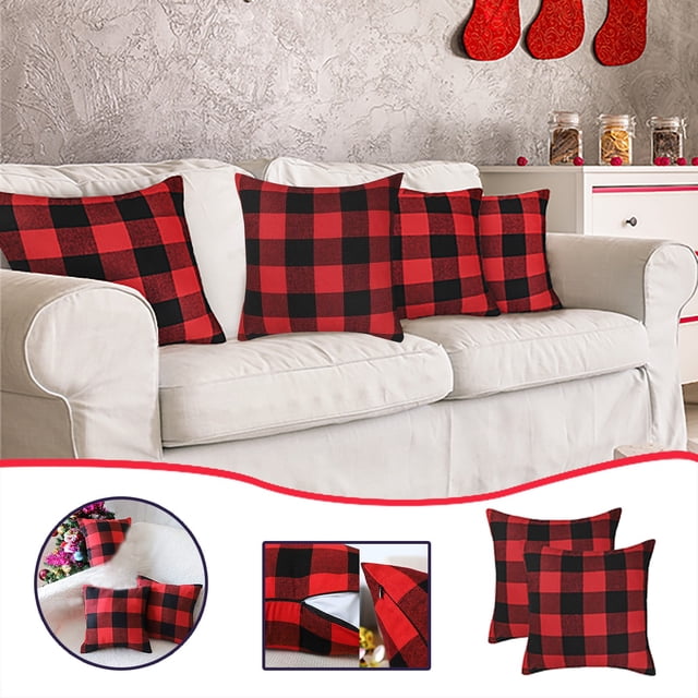 Xihbxyly Ofertas del Prime Day 2 Fundamentos de almohada, tela de lino, funda de cojín de sofá de poliéster, decoración del hogar