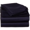 thumbnail image 1 of 530 Thread Count Egyptian Cotton Full Sheet Set Solid  Navy Blue, 1 of 1