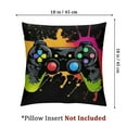 thumbnail image 4 of Game Controller Throw Pillow Cover Queen Size,Gamer Gaming Printed Lumbar Pillow Case for Boys Gifts Decorative Standard Pillow Cases with Zipper Cushion Covers for Bed,Sofa, 4 of 7