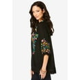thumbnail image 3 of Roaman's Women's Plus Size Boho Floral Tunic, 3 of 4