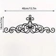 thumbnail image 2 of HELLOYOUNG Metal Wall Ornament Scroll Wall Art Iron Wall Decor ，Black Wall Medallion Traditional Iron Wall Plaque Adornment for Living Room Bedroom, 2 of 7