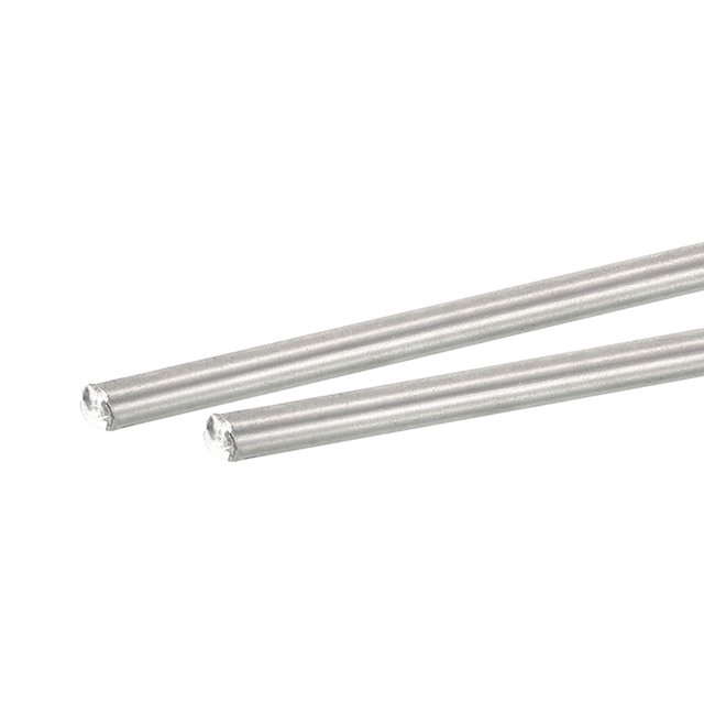 Titanio Redonda Varilla, Medio-Duro TC4 Titanio Aleación, Redondo Barra Varilla, para Mano Herramientas, Aviones Eje, Bricolaje Artesanía, 6 x 150mm Paquete de 2