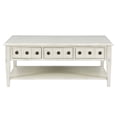 thumbnail image 5 of Powell Sadie 3-Drawer Coffee Table with Shelf, Cream, 5 of 12