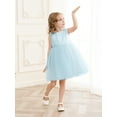 thumbnail image 6 of famuka Toddler Sequin Dress Little Girl Sleeveless Party Dress Summer Mesh Tulle Dress, 6 of 10