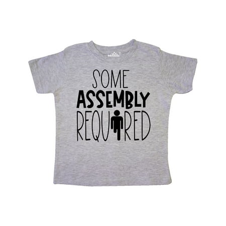 

Inktastic Some Assembly Required Right Leg Amputee Gift Toddler Boy or Toddler Girl T-Shirt