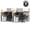 Dark Tone Desk Silver Paint, variant on Cubicles.com L Shaped Workstation 2 pack Inline, 5x5 Powered Premium Office Cubicle |Modular Desk with Panels, Storage & Steel Frame, Medium Tone Desk Silver Paint, Self-Assembly