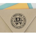 thumbnail image 4 of Printtoo Custom Round Initial Monogram Self Inking Rubber Stamp Family Address Personalized Stamper, 4 of 6