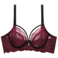 thumbnail image 2 of Levmjia Women's Wireless Bras No Underwire Comfortable Lace Bralette Solid Color Everyday Wear Breathable Seamless Underwire Free T Shirt Bra for Daily Use, 2 of 8