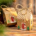 thumbnail image 4 of Dinheiro 24 piezas Bolsas de regalo de Navidad, Surtido de bolsas de regalo navideñas Kraft con etiquetas para suministros de fiesta de Navidad, 4 of 5