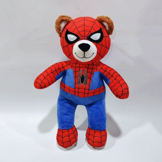 Peluche de oso araña de Marvel para niños y niñas, de Kawai muñeco de peluche, regalos de