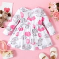 PatPat Newborn Infant Baby Girl Dresses Long Sleeve Clothes Midi Casual