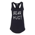 thumbnail image 2 of Bear Hug Lover | Womens Animal Lover Jersey Racerback Tank Top, Black, Small, 2 of 3