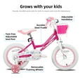 thumbnail image 3 of JOYSTAR Angel Girls Bike 14 Inch Kids Bike With Training Wheels for 3-5 Years Old Girls,Toddler Bicycle,Pink, 3 of 11