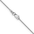 thumbnail image 4 of Auriga 10K White Gold .9 mm Diamond-cut Round Open Link Cable Chain Necklace for Women 16", 4 of 6