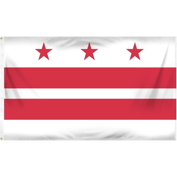 Washington D.C. Flag 3ft x 5ft Printed Polyester