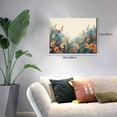 thumbnail image 2 of Gukieu Floral Mountain Landscape Print Horizontal Canvas Decorative Painting 12x16 Inch Shrinkage Resistant Frame Hanging Home Wall Art Decor, 2 of 6