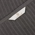 thumbnail image 4 of Superior Soho Ribbed Cotton Absorbent Bath Towel Set of 4, Charcoal, 4 of 9