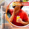 thumbnail image 4 of Needhep Reusable Hard Plastic Clear StrawsGlass Straw Clear Straws Plastic,40 Oz Replacement Straws,Hard Plastic Straws Reusable,for picnic (), 4 of 9