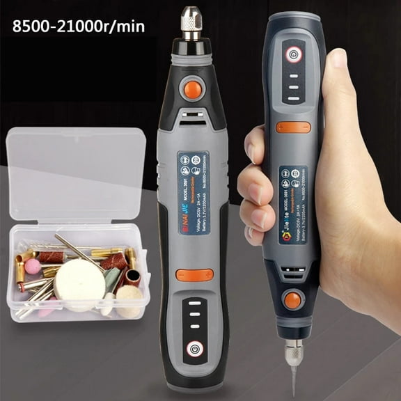USB Charge Cordless Rotary Tool FNYLE DIY Mini Drill Engraving Pen Electric 3 Speed Mini Wireless Drill Set 8500r-21000r/min