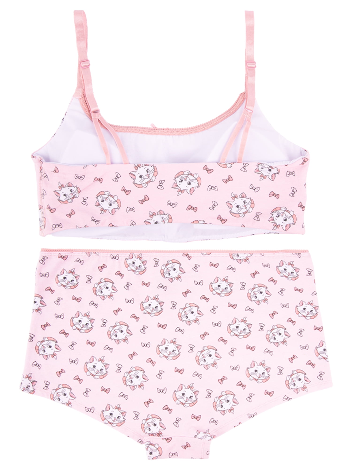 Aristocat Junior's 2-Piece Bralette and Boyshort Set, Size Small to Extra Large