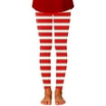 thumbnail image 4 of DHFJKG Girls Christmas Striped Leggings Athletic Pants High Stretchy Elastic Waist Yoga Pants Workout Tights For Holiday Xmas Comfort Trousers, 4 of 4