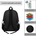 thumbnail image 6 of Grizzy With The Lemmings Laptop Backpack College School Travel Daypack 2 Compartment Basic Bag Shoulders Rucksack, 6 of 8