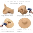 thumbnail image 4 of Women's Folable Floppy Hat, Wide Brim Sun Protection Straw Hat, Summer UV Protection Beach Cap, 4 of 4