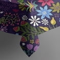 thumbnail image 6 of Pioneer Flower Floral Print Pattern Rectangle Tablecloth 60"x120",Waterproof Polyester Rectangle Table Cloth, Wipeable Spillproof Polyester Tablecloth for Dining, Camping, Indoor and Outdoor, 6 of 6