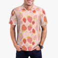 thumbnail image 1 of Fotbe Strawberry Camiseta Polo de Golf para Hombre con Estampado – Camisa Deportiva Transpirable con Cuello Abotonado-3X-Large, 1 of 6