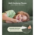 thumbnail image 3 of Welzona 51" Corduroy Loveseat Sofa, Small 2-Seater Couch for Small Spaces, Tool-Free Assembly,Green, 3 of 8