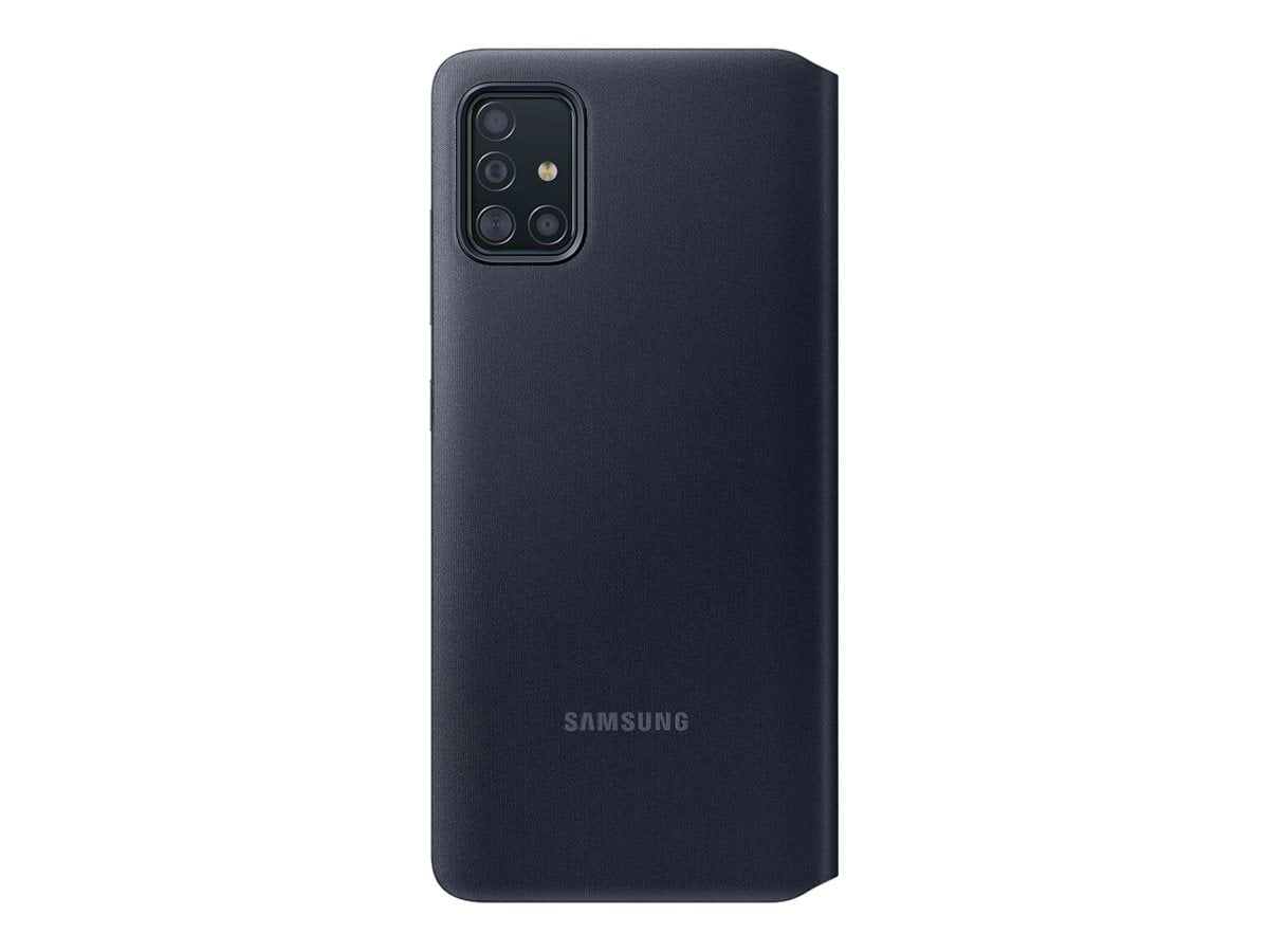 Samsung S View Wallet EF-EA515 - Flip cover for cell phone - black - for Galaxy A51