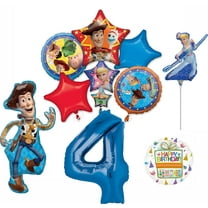 Mayflower Products Toy Story Party Supplies Woody and Friends 4th Birthday Balloon Bouquet Decorations