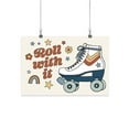 thumbnail image 1 of Roll With It. Rollerskates Poster - Victoria Barnes Designs,, 1 of 3
