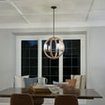 thumbnail image 3 of Coastal Farmhouse Four Light Chandelier-Auburn Stained Finish Bailey Street Home 147-Bel-1044883, 3 of 4