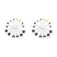 thumbnail image 2 of pitrice 10 Pieces Mixed Fruit Toothpick Cartoon Animals Pick Snack Dessert Decoration Tool Kitchen Bar Party Wedding Supplies Big eye 2Set, 2 of 6