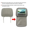 thumbnail image 4 of Car Player Headrest Display Car Wide Screen Player 2pcs 7 In HD Car Headrest LCD Video Player With Zipper Closure Cover Remote Control MP5 Display Gray, 4 of 8
