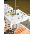 thumbnail image 2 of Outdoor Tablecloth with Umbrella Hole for Patio/Picnic/Party/Camping, Bees Branches Waterproof Table Cloth Square Cover Washable, Farmhouse Spring Botanical Watercolor (54"x 54"), 2 of 8