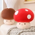 thumbnail image 2 of 23/30/60CM Red Mushroom Plush Toys Stuffed Simulation Plant Doll Shiitake Mushrooms Plushie Sofa Pillow Cushion Girls Nice GiftWhite23cm Deng Xun unisex, 2 of 2