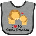 thumbnail image 3 of Inktastic I Love My Great Grandpa Boys or Girls Baby Bib, 3 of 4
