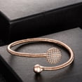 thumbnail image 5 of Buyless Fashion Girls Bangle Bracelet White Stones Circle Shape Jewelry, 5 of 7