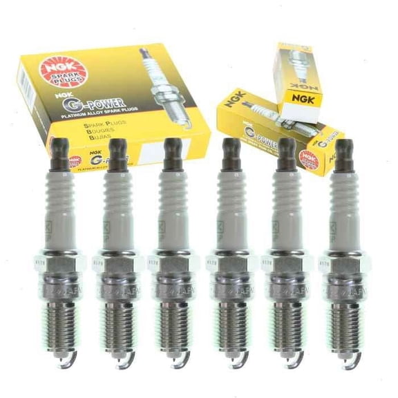 6 pc NGK G-Power Spark Plugs compatible with Ford Ranger 3.0L 4.0L V6 1997-2004