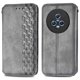 thumbnail image 1 of KAIYANG Funda de cuero con estampado de rombos para teléfono Honor Magic5, funda tipo billetera a prueba de golpes, funda con tapa y soporte para teléfono, estilo F Honor Magic5 gris, 1 of 5