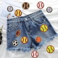 thumbnail image 6 of 16PCS Sports Themed Patch, Patches Basketball Soccer Baseball Football Volleyball Iron on Patch for DIY Clothing Repair, 6 of 7