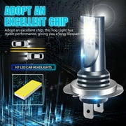 2pcs H7 Led Headlight Bulb Kit Car Fog Light Bulbs High Low Beam 110w 30000lm Super-Bright 6000k White