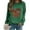 Green, variant on ICHUANYI Womens Trendy Oversized Sweatshirts Hoodies Crew Neck Rugby Print Pullover Casual Comfy Fall Winter Fashion Outfits Clothes 2023