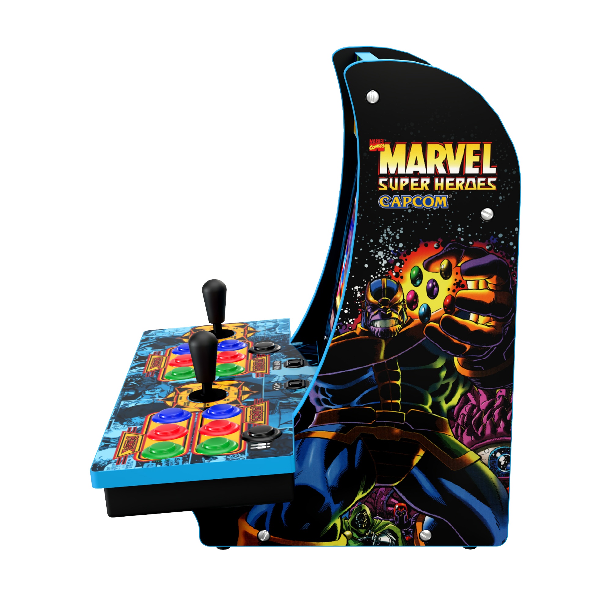 Arcade1UP Marvel Superheroes (2-Player) Counter-cade with Lit Marquee, Port and Headphone Jack - image 4 of 8