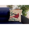 thumbnail image 3 of Liora Manne Frontporch Cardinal with Berries Indoor Outdoor Decorative Pillow, 3 of 6