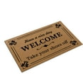 thumbnail image 2 of PRETXORVE Welcome Mat for Outdoor Entrance artificial Coir Palm Leaf Plant Doormat for Front Porch Patio, 2 of 7