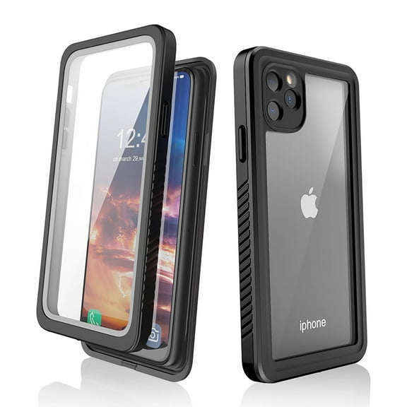 Waterproof Case Cover for Apple iPhone 15 Pro Max 6.7" with Screen Protector, IP68 Waterproof Dustproof Full Body Protective Anti-Scratch Clear Back Case for iPhone 15 Pro Max -  Black